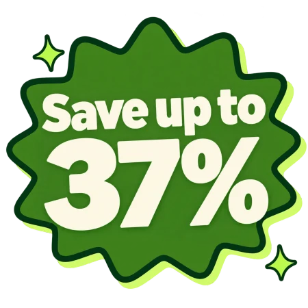 Save up to 37%