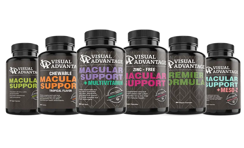 The Lunovus Visual Advantage formula bottles